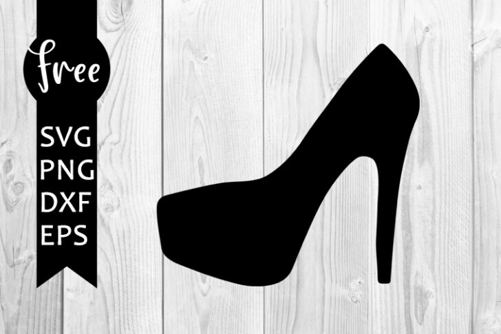 High heel svg free, shoe svg, fashion svg, instant download, silhouette