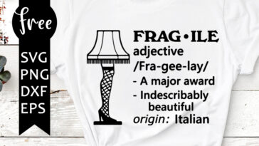 fragile leg lamp svg free
