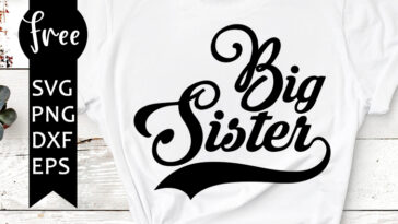 big sister svg free