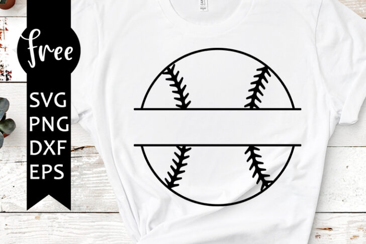 Baseball Svg Free Sport Svg Name Frame Svg Instant Download