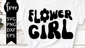 flower girl svg free