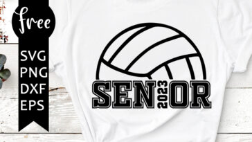 volleyball senior svg