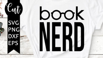 book nerd svg