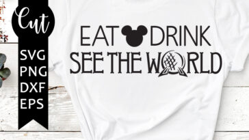 eat drink see the world svg