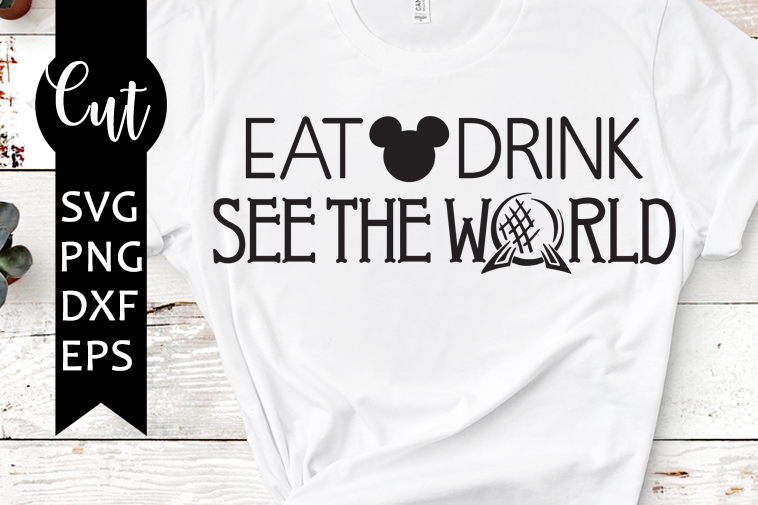eat drink see the world svg