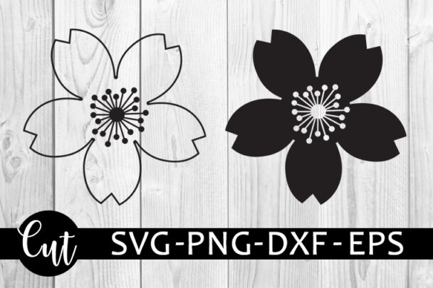 Cherry blossom svg free, flower free svg, botanical floral svg, free