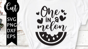 one in a melon svg