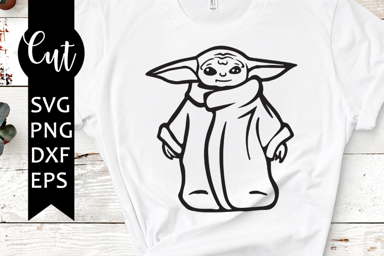 Baby Yoda Svg, Baby Grogu Svg, Cartoon Movie Svg, Baby Yoda Clipart, T  Shirt Design, Baby Yoda Png, Jpeg, Svg, Cut Files Cricut Silhouette