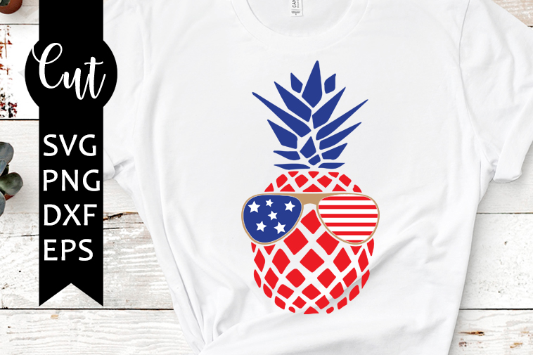 4th of july pineapple svg