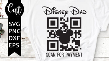 disney dad scan for payment svg