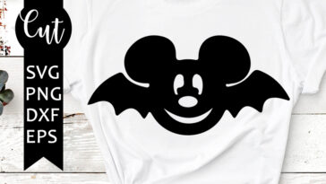 mickey bat svg free