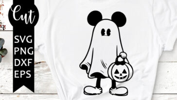 mickey ghost svg free