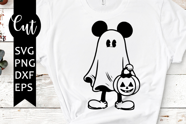 mickey ghost svg free