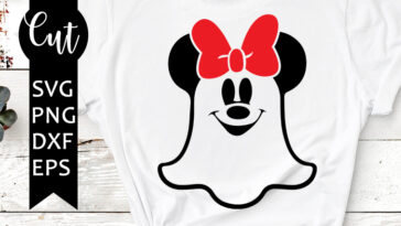 minnie ghost svg free