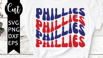 phillies wavy svg free