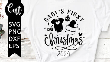 baby's first christmas svg free baby's first christmas cut file