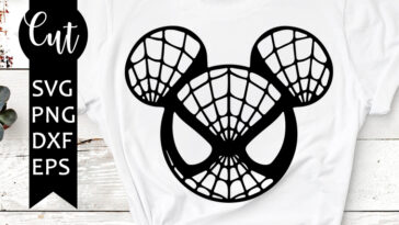 mickey mouse spiderman svg free