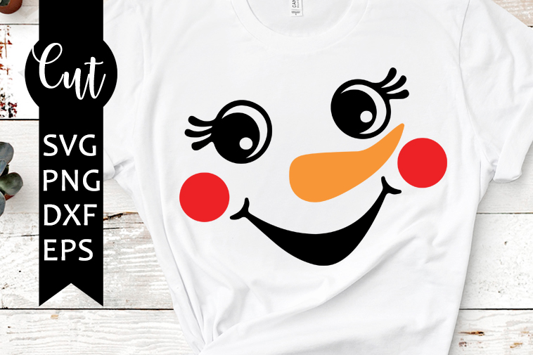 snowman face svg free