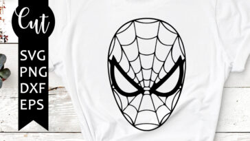 spiderman face svg free