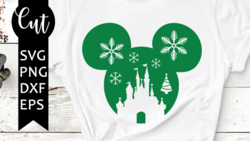 christmas mickey svg free