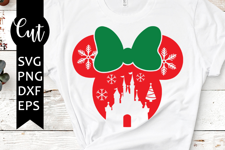 christmas minnie svg free