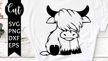 highland cow svg free