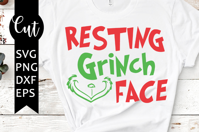 resting grinch face svg free