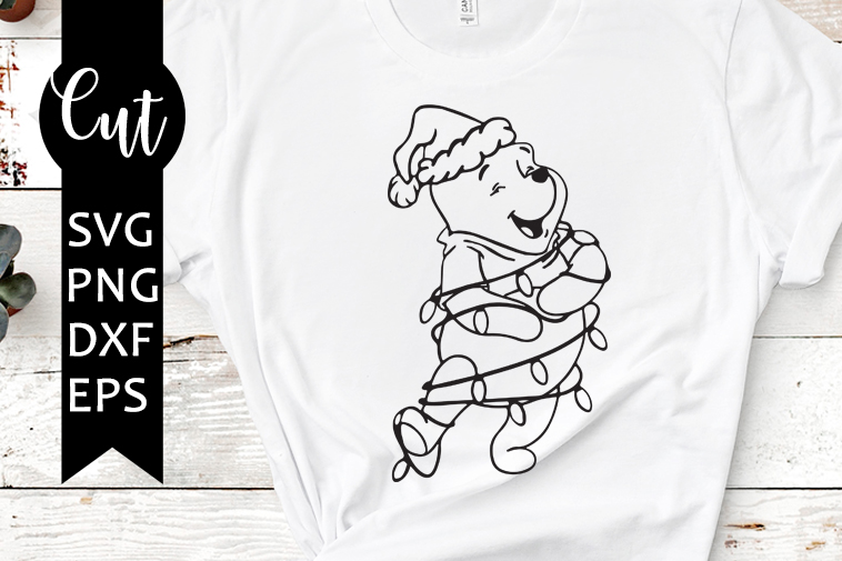 winnie christmas svg free