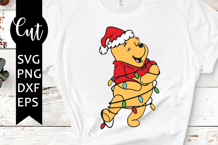 winnie christmas svg free