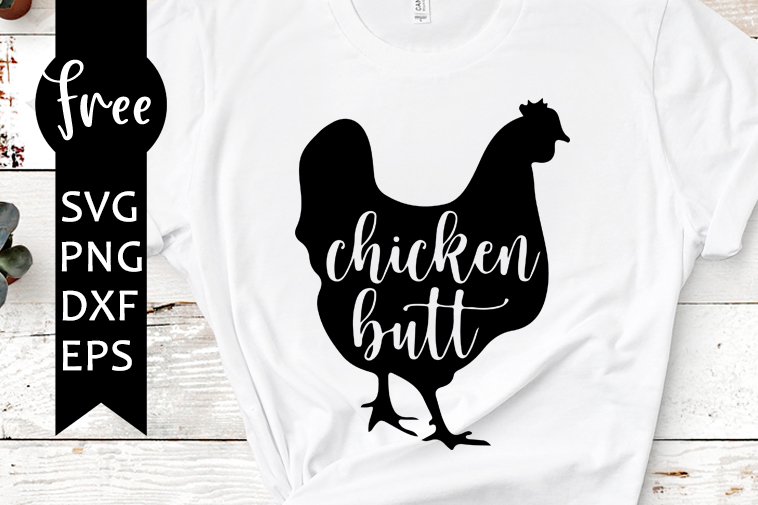 chicken butt svg free