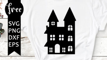 haunted house svg free