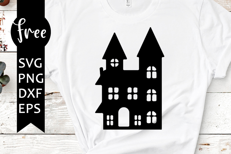 haunted house svg free