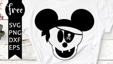 mickey pirate svg free