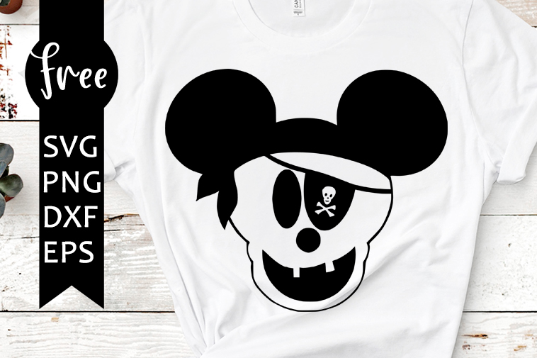 mickey pirate svg free