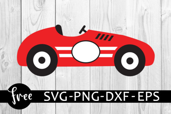 Race Car Svg Free Retro Race Car Svg Layered Svg Instant Download