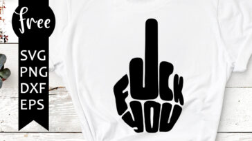 middle finger svg free