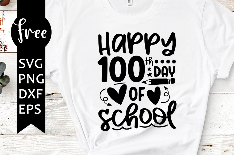 100 day of school svg free