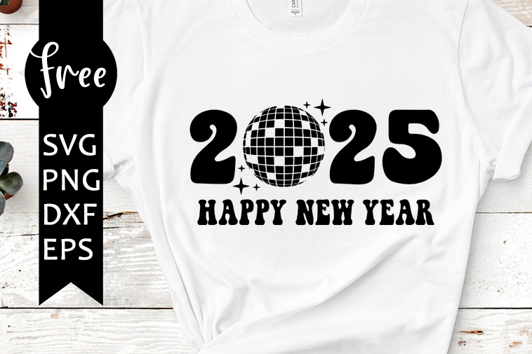 2025 new year svg free