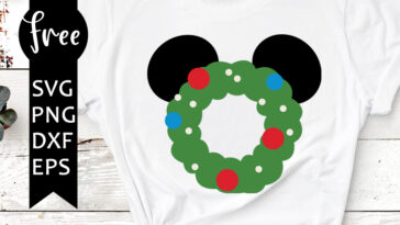 disney christmas svg free