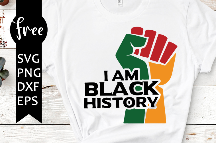 i am black history svg free