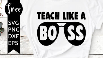 teach like a boss svg free